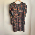 Chelsea 28 Puff Sleeve Satin Floral Dress NWT Size Small Photo 3