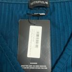 Pretty Little Thing  Ribbed Cropped VNeck Long Sleeve Top Size 2 NWT Photo 1