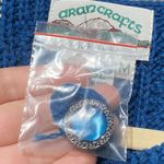 Aran Crafts Blue 100% Merino Wool Cable Knit Cardigan Sweater Made in Ireland M Size M Photo 2