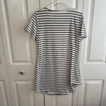 Ours lot of 2 striped short sleeve t shirt dresses size large Black Photo 4