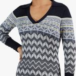 Ted Baker Women’s Hollis Easy Fit Jacquard Striped Knit Dress Blue Yellow Size 4 Photo 2