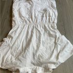 White Short Sleeve Romper Size XL Photo 2