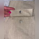 Alice + Olivia  Women’s Khaki Linen Blend Cargo Joggers Mid Rise Tapered RN 10767 Photo 4