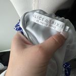 Alice & Trixie  Blue and White Silk Dress Photo 1