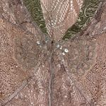 Metaphor Vintage  Kimono Fairycore Woodland Nymph Lace Green Cream Large Photo 1