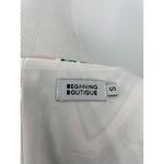 Beginning Boutique Dress Womens Small Mars Twist Mini Green Swirl Long Sleeve Photo 8