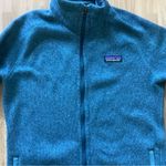 Patagonia better sweater gorpcore jacket womens sz small zipper front teal blue Photo 3