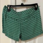 Banana Republic Green Bermudas with Geometric Print Photo 2