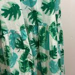 J.Crew ‎ Tropical Palm Leaf Print Maxi Dress Spaghetti Strap Vacation Sundress Sm Photo 4