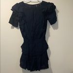 Love Shack Fancy Womens Elegant Gwen Ruffled Tiered Mini Dress Black Photo 6