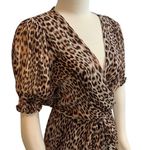Bec & Bridge Animal Print Flowy Wrap Front Maxi Dress Size 4 Photo 2