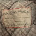 Free People  Oversized Bohemian Grunge 90s Fall Cardiff Plaid Top Shirt Large Photo 8