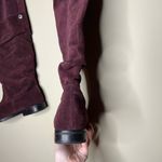 Steve Madden Balen Leather Suede Knee High Slouch Boot Burgundy 6 Photo 10