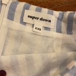 Revolve Super down Striped Ruffle Mini Skirt Photo 3