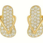 Luxury Zircon Gold plated Stud Earrings Gold Photo 0