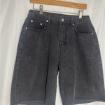 Emmiol Classic Black Denim Jean Shorts Y2K baggy fit style Medium NWT Photo 1