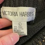 Vtg 90s dressy beaded & sequined sweater Black Size L Photo 1