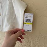 Michael Kors Stylish Cream Buttoned Crop Top Photo 1