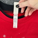 Red Cardinal Vintage Christmas Winter Sweatshirt Women's Large 80s 90s Holiday Photo 4