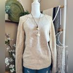 J.Crew Donegal Lambswool Sweater with Gold Shimmer Stripe Photo 1