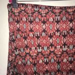 LuLaRoe Skirt Azure Skirt in LEGGINGS MATERIAL Aztec Pattern Sz 3X NWT Red Black Photo 2