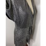 Show Me Your Mumu New Get Twisted Metallic Mini Dress in Disco Glitz Small S Photo 5