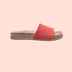 Johnny Was  Coral Solid Stitch Slip On Suede Sandal Size 10 Boho Chic NWT Photo 4