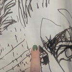 Vintage John Galliano Skirt Denim Pencil Sketches Printed Kendall Jenner Owned Brown Size XS Photo 10