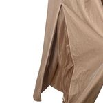 Revelry Skye Velvet Bridesmaid Gown Women’s Size 4 Champagne Slit Formal Dress Tan Photo 5