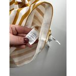 J.Crew Women's Top Yellow White Stripped Off the Shoulder Size Small Photo 3