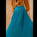 Ulla Johnson NEW Ella Midi Skirt Jade Pleated Size 10 Gem Tone Jewel Bright Photo 2