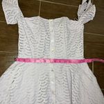 Gianni Bini GB pastel lavender crochet off the shoulder dress sz Medium Photo 6