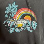 Volcom Truly Stokin Hoodie - Black Combo Size Large Photo 2