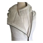 Artisan NY  Hooded Quilted Full asymmetrical Zip Fleece Lined White Small…​ Photo 3