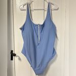 Old Navy NWT Half Zip One Piece swimsuit in light blue size XXL Photo 1