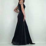 Vintage Shimmer Sleeveless Maxi Dress in Black | Size S Photo 9