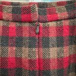 Pendleton Vintage 100% Virgin Wool Tartan Plaid Skirt Red Black Size 10 Petite Photo 4