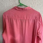 Malvin Hamburg Germany I Love Linen Womens L XL 100% Linen Top Coral Pink Luxery Size L Photo 6