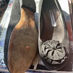 Manolo Blahnik  suede shoes. Size 38. Black suede. Photo 2