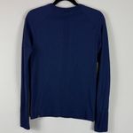 Lululemon  Rest Less Ribbed Long Sleeve Crewneck Stretch in Brilliant Blue Med. Photo 1