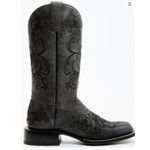 Shyanne  Lasy Floral Embroidered Western Boot Black Leather Size 7.5 NWOB Cowgirl Photo 1