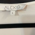 Alexis Harper Sz L Bell Flared 3/4 Length Sleeve Tunic Mini Dress Cream Color Photo 10