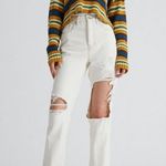 PacSun Eco White Ripped Dad Jeans Photo 0