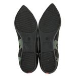 Rothy's The Point Olive Green Camo Print Knit Flats Shoes Size 7.5 Photo 5