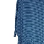 LuLaRoe  Tunic Top‎ Size XS Blue White Striped Womens Stretch Blend SS T-Shirt Photo 3