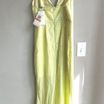 Line and Dot Lime Green Sequin Gown Spaghetti Strap Evening Dress Formal Party Photo 2