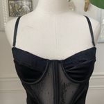 Urban Outfitters UO  Black Bustier Crop Top M Photo 3
