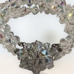 Vintage Aurora Borealis Crystal Bead Bracelet 1950s Old Hollywood Glam Photo 1