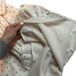 Gal Meets Glam GLAM MEETS GAL POLKA DOT LONG SLEEVE MIDI SHIRTDRESS IN LIGHT PINK SIZE 2 Photo 14