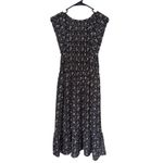 J. Crew Mercantile Floral Print Midi Dress Black Pink Casual Cottagecore Photo 1